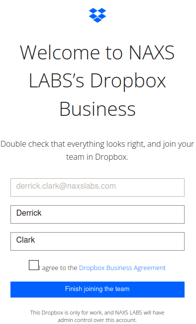 Dropbox Business with Okta Org2org integration. 